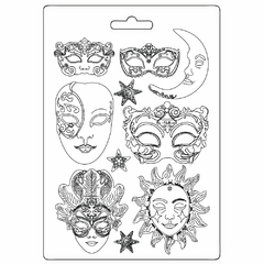 Pre-venda Molde A4 Masquerade masks - comprar online