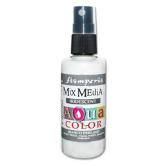 Tinta Spray AquaColor Branco perolado irridiscente 60ml