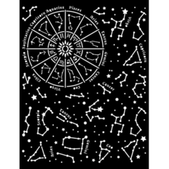 Stencil Espesso 20X25 cm - Cosmos Infinity Constellation