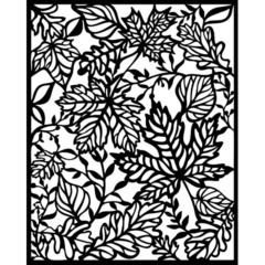 Stencil Espesso 20X25 cm - Magic Forest leaves