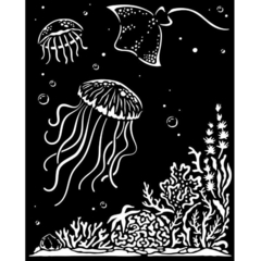 Stencil Espesso 20X25 cm - Songs of the Sea medusa