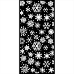 Stencil Espesso 12X25 cm - Snowflakes