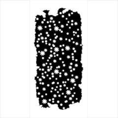 Stencil Espesso 12X25 cm - Little dots