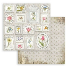 Papel 30.5x30.5cm (12"x12") Romantic Garden House tags