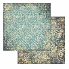 Papel 30.5x30.5cm (12"x12") Sir Vagabond in Fantasy World turquoise wallpaper