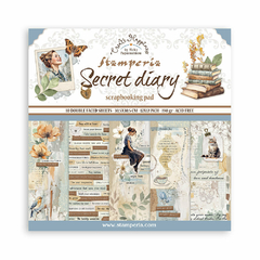 Pre-venda Bloco 10 Papéis 30.5x30.5cm + bônus - Create Happiness Secret Diary
