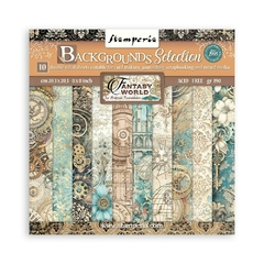Bloco 10 Papéis 20,3x20,2cm + bônus - Sir Vagabond in Fantasy World background