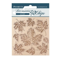 Chipboard Decorativo Chips 14 x 14 cm - Magic Forest leaves