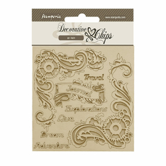 Chipboard Decorativo 14x14 cm - Songs of the Sea Jornal