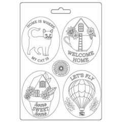 Mini Molde A5 Create Happiness Welcome Home molduras - comprar online