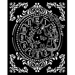Stencil Espesso 20X25 cm - Alice clock