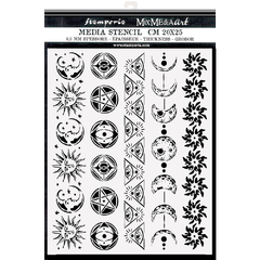 Stencil Espesso 20X25 cm - Alchemy Símbolos e Bordas - comprar online