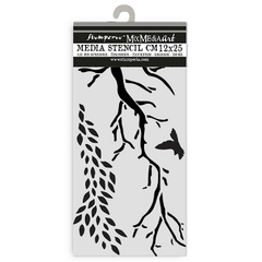 Pre-venda Stencil Espesso 12X25 cm - Create Happiness Dewdrops branches - comprar online