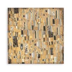 Bloco 10 Papéis 30.5x30.5cm (12"x12") + bônus - Seleção Backgrounds Klimt - Mon Papier Crafts