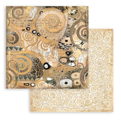 Imagem do Bloco 10 Papéis 30.5x30.5cm (12"x12") + bônus - Seleção Backgrounds Klimt