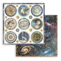 Imagem do Bloco 10 Papéis 20,3x20,2cm + bônus - Cosmos Infinity