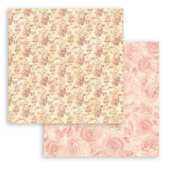 Bloco 10 Papéis 20,3x20,3cm + bônus - Shabby Rose - Mon Papier Crafts