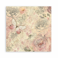 Bloco 10 Papéis 20,3x20,3cm + bônus - Shabby Rose - comprar online