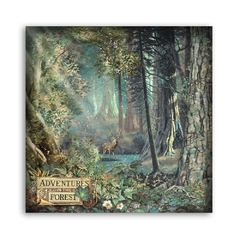 Bloco 10 Papéis 30.5x30.5cm + bônus - Magic Forest - Mon Papier Crafts