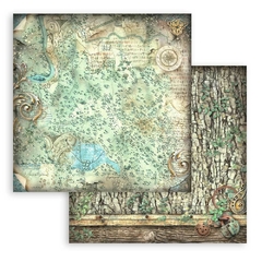 Imagem do Bloco 10 Papéis 30.5x30.5cm (12"x12") + bônus - Seleção Backgrounds Magic Forest