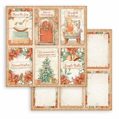 Imagem do Bloco 10 Papéis 20,3x20,2cm + bônus - All Around Christmas