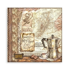 Bloco 10 Papéis 20.3x20,3cm (8"x8") + bônus - Coffee and Chocolate - Mon Papier Crafts