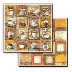 Bloco 10 Papéis 20.3x20,3cm (8"x8") + bônus - Coffee and Chocolate na internet