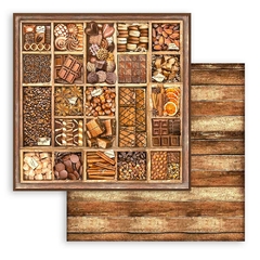 Imagem do Bloco 10 Papéis 20.3x20,3cm (8"x8") + bônus - Coffee and Chocolate