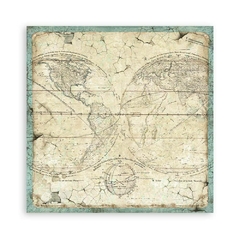 Bloco 10 Papéis 30.5x30.5cm (12"x12") + bônus - Voyages Fantastiques background