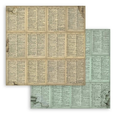 Bloco 10 Papéis 30.5x30.5cm (12"x12") + bônus - Voyages Fantastiques background - Mon Papier Crafts