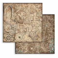 Bloco 10 Papéis 30.5x30.5cm (12"x12") + bônus - Seleção Backgrounds Sir Vagabond in Fantasy World - Mon Papier Crafts