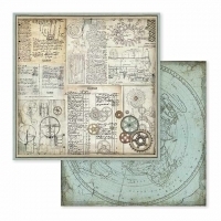 Bloco 10 Papéis 30.5x30.5cm (12"x12") + bônus - Voyages Fantastiques - buy online