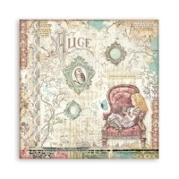 Bloco 10 Papéis 30,5x30,5 (12"x12") + bônus - Alice through the looking glass - Mon Papier Crafts