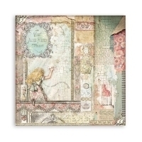 Bloco 10 Papéis 20.3x20.3 (8"x8") + bônus - Alice through the looking glass - comprar online