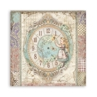 Bloco 10 Papéis 20.3x20.3 (8"x8") + bônus - Alice through the looking glass - Mon Papier Crafts