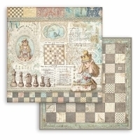 Bloco 10 Papéis 20.3x20.3 (8"x8") + bônus - Alice through the looking glass en internet