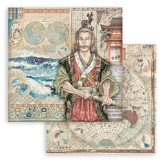 Bloco 10 Papéis 30.5x30.5cm (12"x12") Sir Vagabond in Japan - Mon Papier Crafts