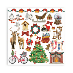 Bloco 10 Papéis 30.5x50.5cm (12"x12") + bônus - Romantic Christmas - comprar online