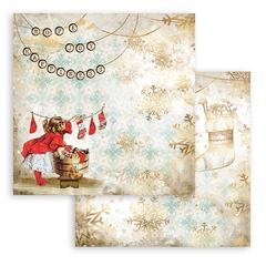 Bloco 10 Papéis 30.5x50.5cm (12"x12") + bônus - Romantic Christmas en internet