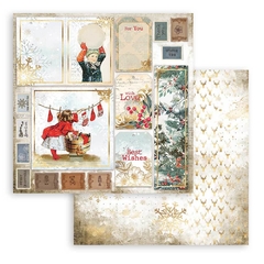 Bloco 10 Papéis 30.5x50.5cm (12"x12") + bônus - Romantic Christmas - comprar online