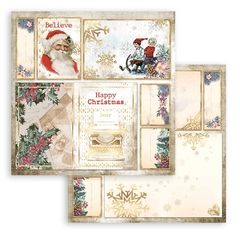 Bloco 10 Papéis 30.5x50.5cm (12"x12") + bônus - Romantic Christmas - tienda online