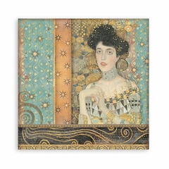 Bloco 10 Papéis 30.5x30.5cm (12"x12") + bônus - Klimt - Mon Papier Crafts