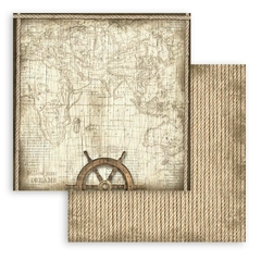 Pre-venda Bloco 10 Papéis 20.3x20.3cm (8"x8") + bônus - Sea Land - Mon Papier Crafts
