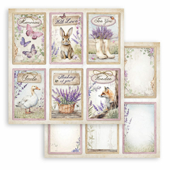 Bloco 10 Papéis 20,3x20,3cm + bônus - Lavender - loja online