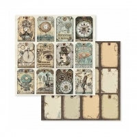Bloco 10 Papéis 20,3x20,3cm + bônus - Voyages Fantastiques - comprar online