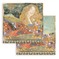 Bloco 10 Papéis 20.3x20.3cm (8"x8") + bônus - Klimt on internet