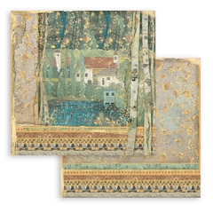 Image of Bloco 10 Papéis 20.3x20.3cm (8"x8") + bônus - Klimt
