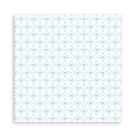 Bloco 10 Papéis + bônus 20,3x20,3cm Baby Dream Azul Fundos - Mon Papier Crafts