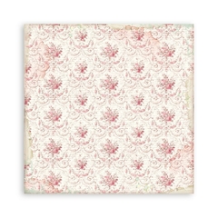 Bloco 10 Papéis 20.3x20.3 (8"x8") + bônus - Rose Parfum Background - Mon Papier Crafts