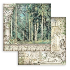 Bloco 10 Papéis 20,3x20,2cm + bônus - Magic Forest